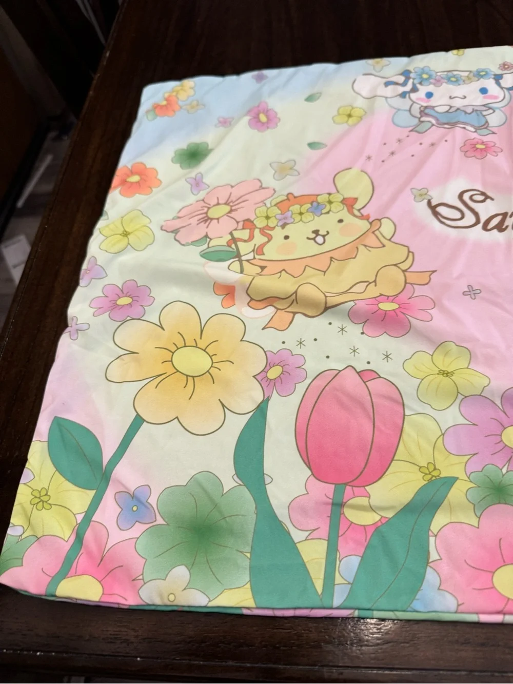 Sanrio hello kitty and friends fairy Floral cooling Pillowcase with zipper